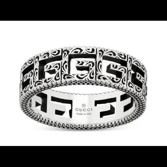 Gucci Jewelry - GUCCI Sterling Silver Band/Ring, Square G Ring
